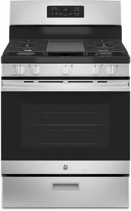 GE 5.0 Cu. Ft. Freestanding Steam-Clean Gas Range – JCGBS66SEKSS
