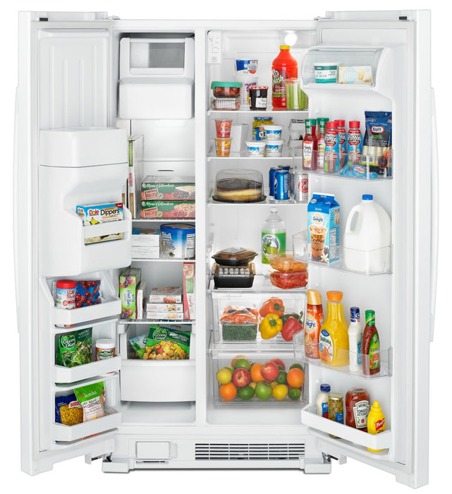 Amana 21 Cu. Ft. Side-By-Side Refrigerator with Dual Pad External Ice and Water Dispenser – ASI2175G