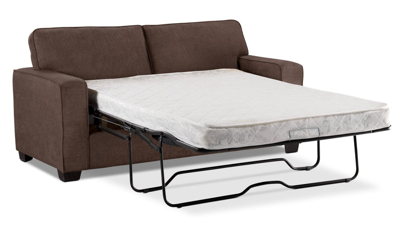 Fiona Chenille Full-Size Sofa Bed - Mocha