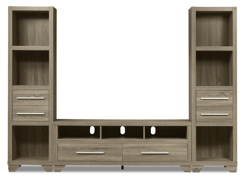 Glendale 3-Piece Entertainment Centre with 60\" TV Opening – Grey