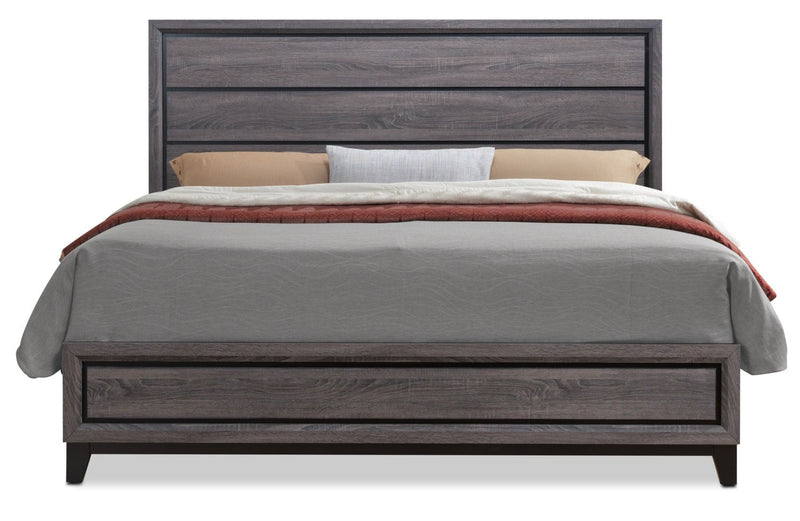 Kate King Bed - Grey