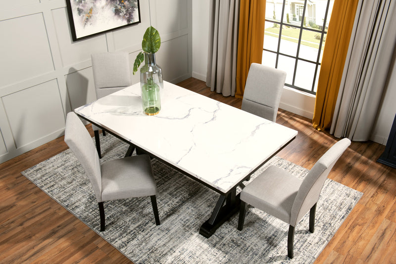 Verona 5-Piece Dining Package with Trestle Dining Table