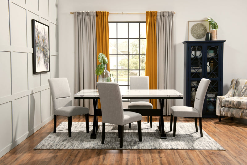 Verona 5-Piece Dining Package with Trestle Dining Table