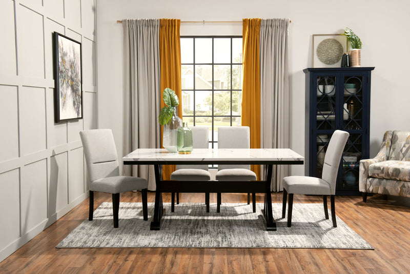 Verona Rectangular Dining Table with Trestle Base