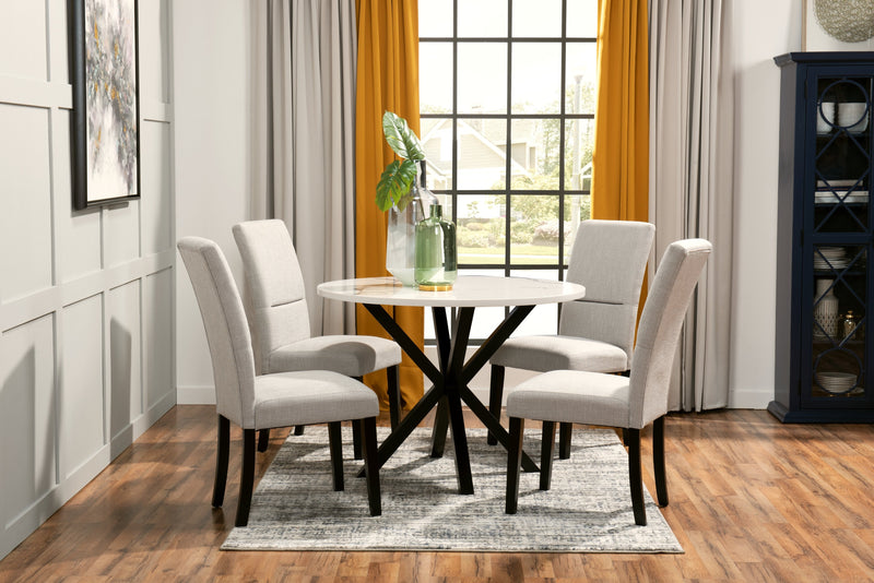 Verona 5-Piece Dining Package with Round Dining Table