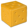 Talbott Faux Leather Ottoman - Yellow