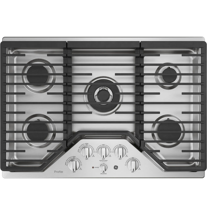 GE Profile™ Series 30\" Built-In Gas Cooktop – PGP9030SLSS