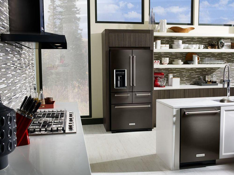 KitchenAid 25.8 Cu. Ft. Multi-Door Refrigerator – KRMF706EBS