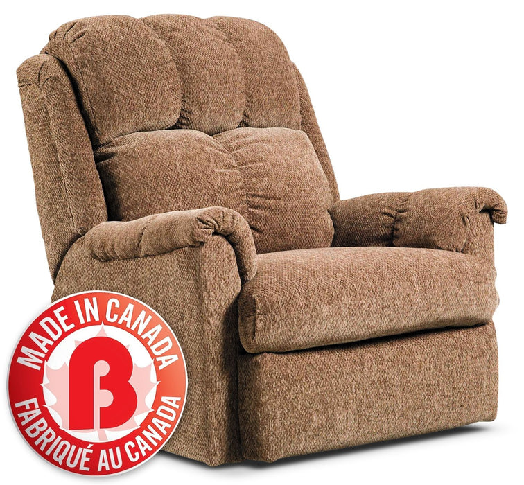 Brown Chenille Power Recliner