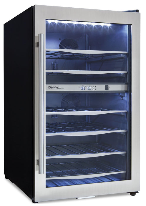 Danby Designer 4.0 Cu. Ft. 38-Bottle Wine Cooler – DWC040A3BSSDD