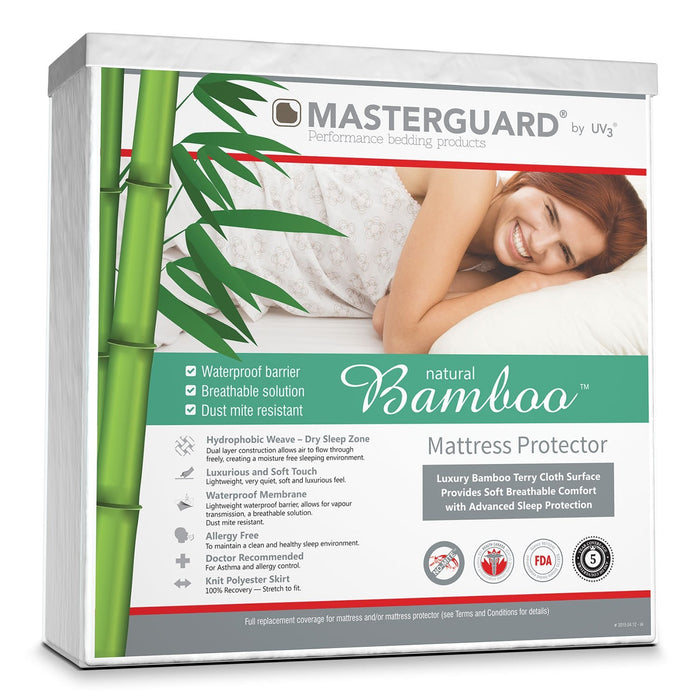 Masterguard® Natural Bamboo™ Full Mattress Protector