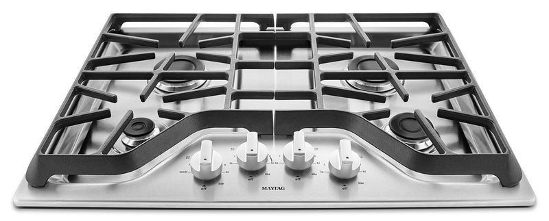 Maytag 30\" 4-Burner Gas Cooktop – Stainless Steel