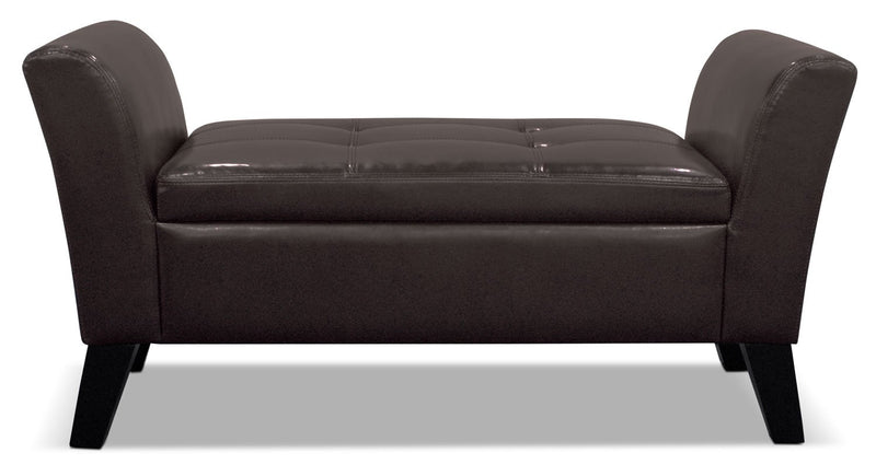 Bonn Faux Leather Storage Ottoman