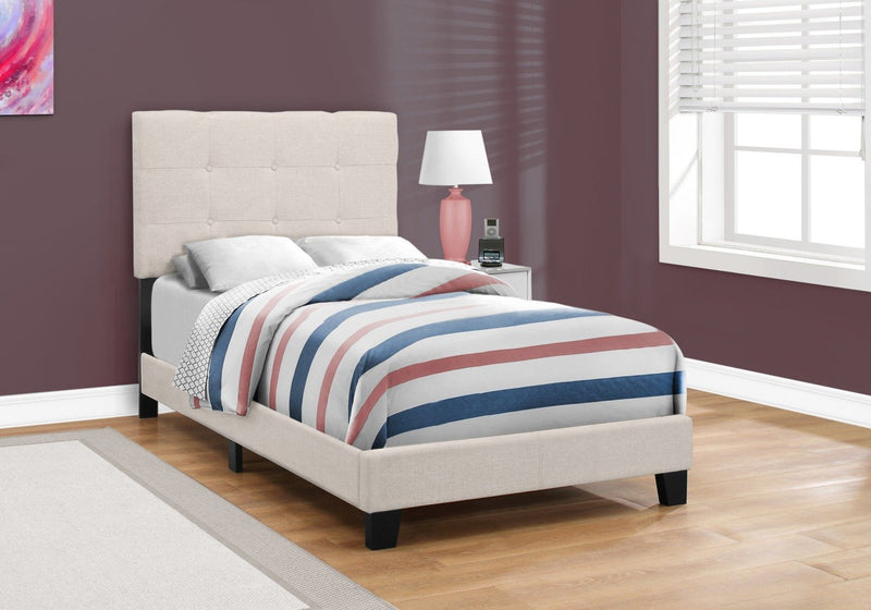 Tara Twin Bed - Beige