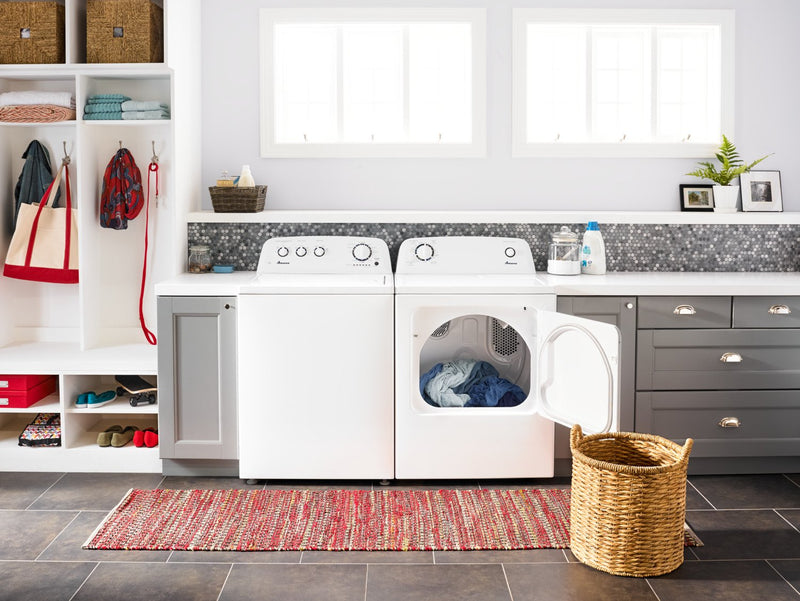 Amana 6.5 Cu. Ft. Gas Dryer with Automatic Dryness Control – NGD4655EW