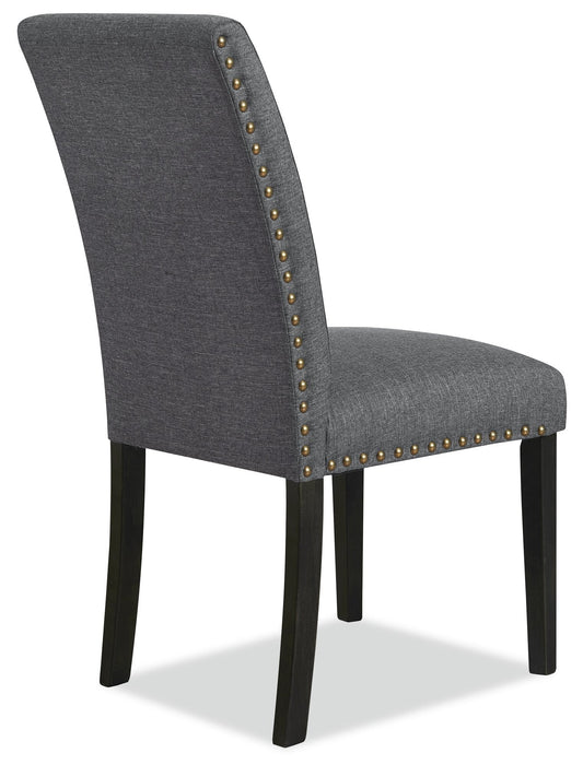 York Studded Dining Chair - Grey