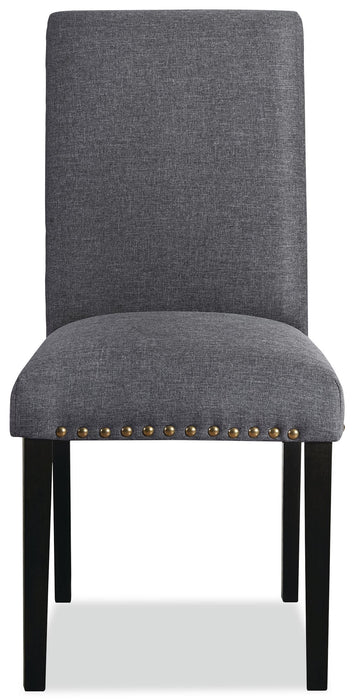 York Studded Dining Chair - Grey