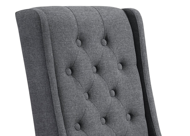York Wingback Dining Chair - Grey
