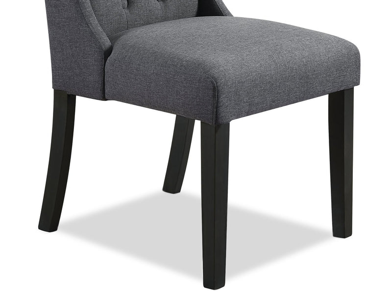 York Wingback Dining Chair - Grey