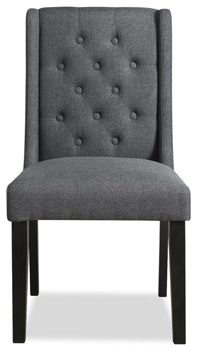 York Wingback Dining Chair - Grey