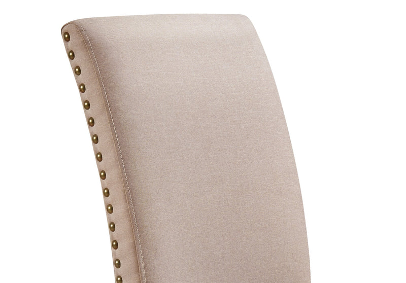 York Studded Dining Chair - Taupe