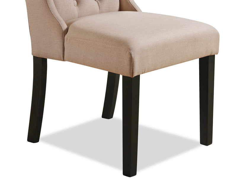 York Wingback Dining Chair - Taupe