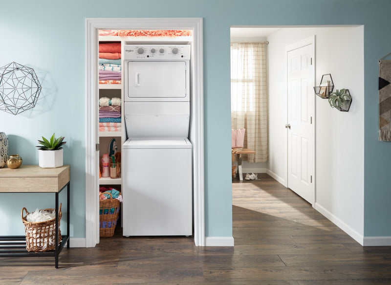 Whirlpool® 4.0 cu.ft Gas Stacked Laundry Center 9 Wash cycles and AutoDry™