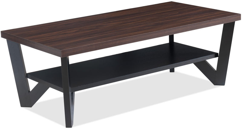 Arika 3-Piece Coffee and Two End Tables Package - Black