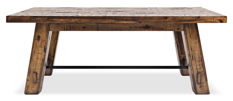 Galveston Coffee Table with Hidden Casters - Brown