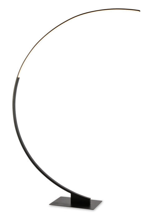 Zeus 72\" Matte Black LED Floor Lamp