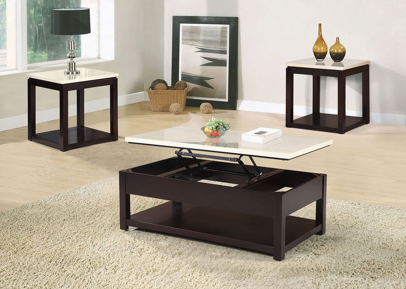 Sicily End Table – Beige