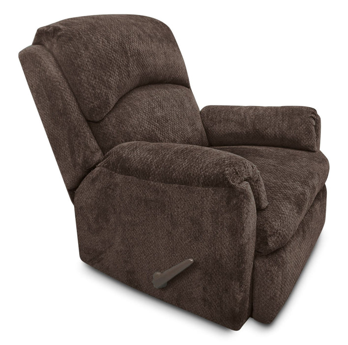 Baron Chenille Glider Recliner - Brown