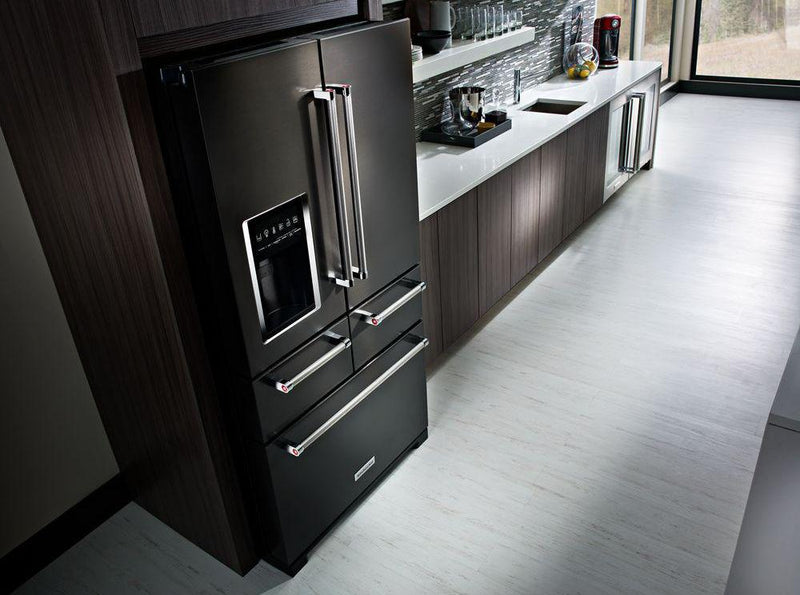 KitchenAid 25.8 Cu. Ft. Multi-Door Refrigerator – KRMF706EBS