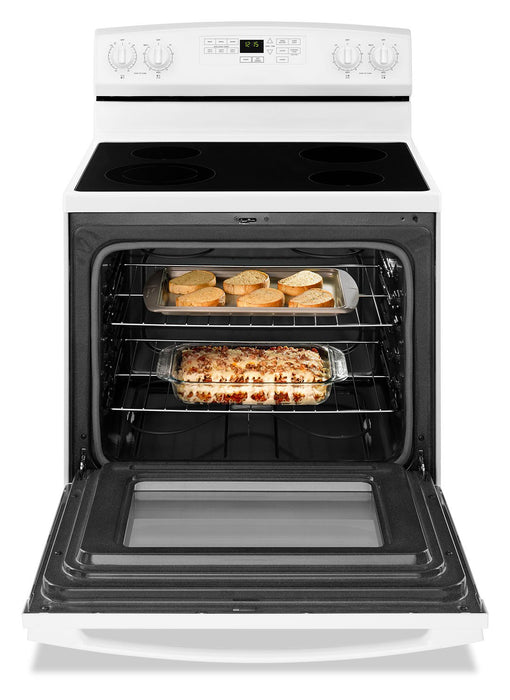 Amana 4.8 Cu. Ft. Freestanding Electric Range with Self-Clean – YAER6603SFW